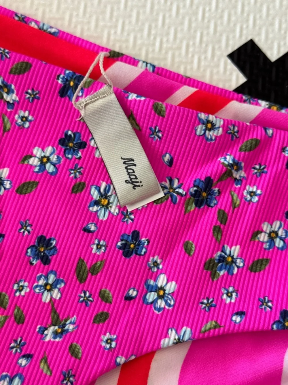 Maaji girls happy flower mango reversible bikini bottoms size 12